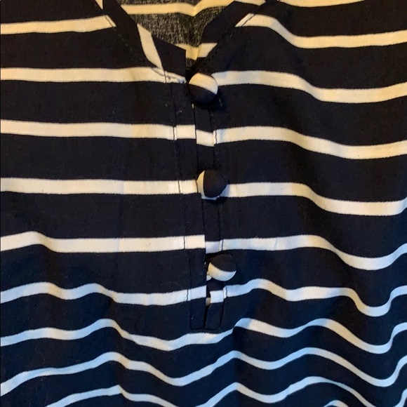 NWT Abercrombie & Fitch XS navy/ white stripe - Picture 4 of 5